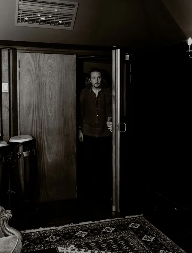 Ben standing in the doorway of the recording studio.